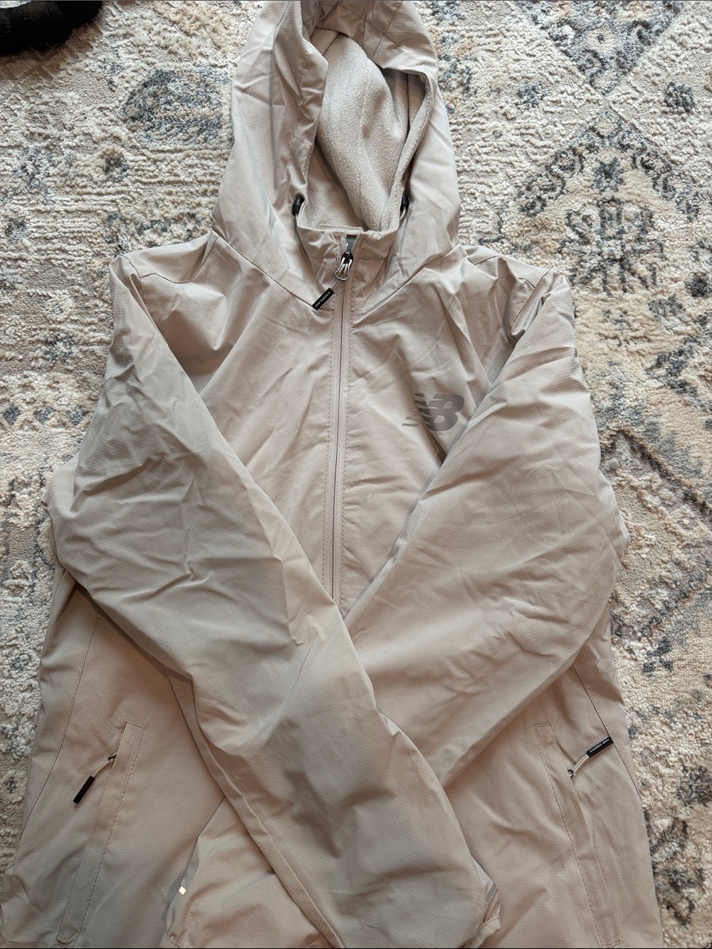 New Balance Women's Hooded Ski Jacket in Light Beige